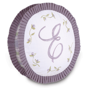 Hand-Painted Monogram Tambourine