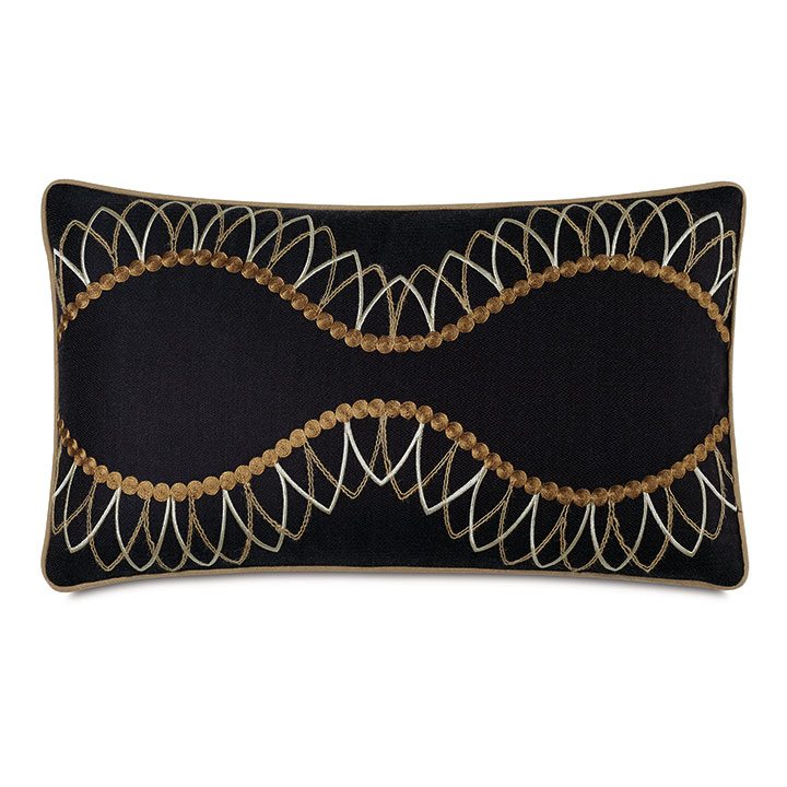 Midori Embroidered Decorative Pillow