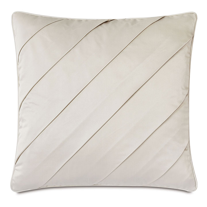 Marceau Diagonal Pleat Decorative Pillow