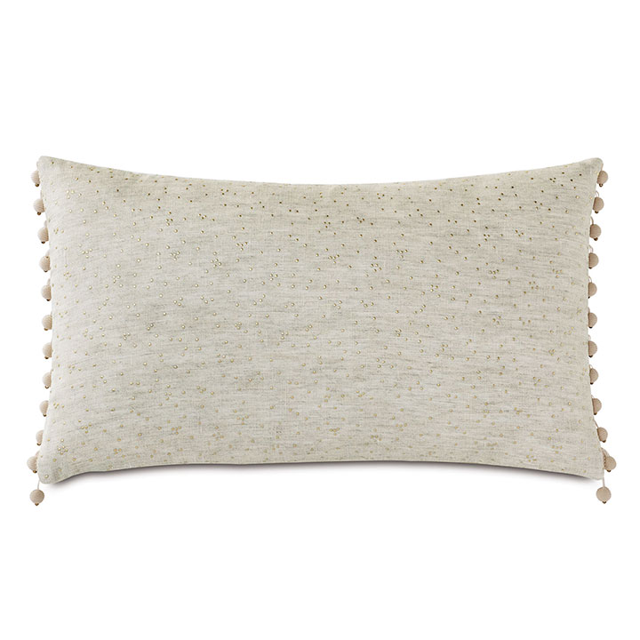 Marceau Gold Dotted Decorative Pillow