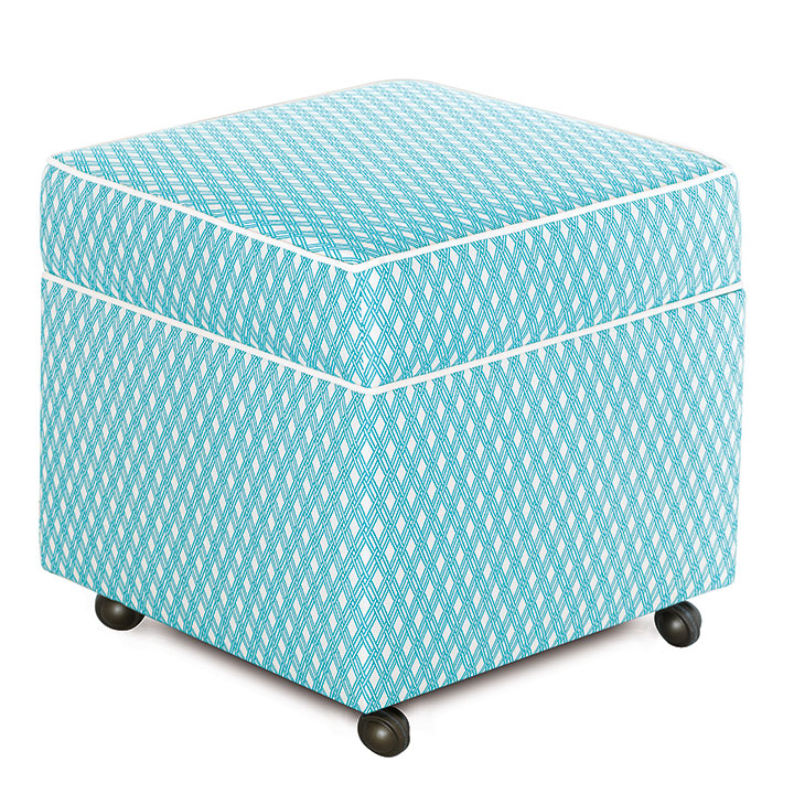 Senna Sky Storage Box Ottoman