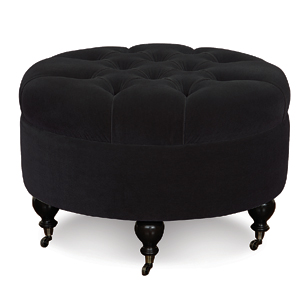 Bach Blackhawk Round Ottoman