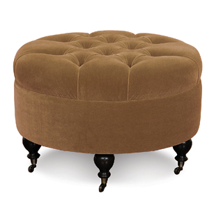 Bach Monarch Gold Round Ottoman