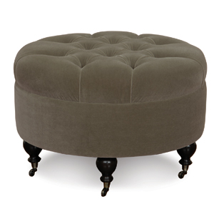 Bach Wolf Round Ottoman