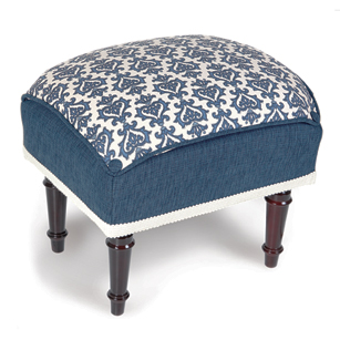 Maisie Indigo Pillow Top Stool