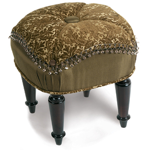 Hadley Olive Pillow Top Stool