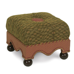 Savoie Olive Medium Ottoman