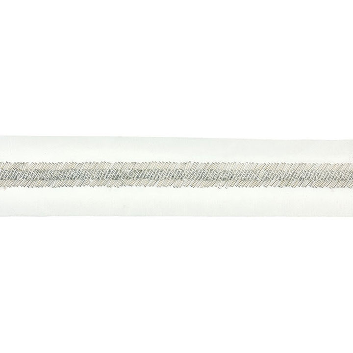 CRYSTALLINE SILVER BEADED BORDER