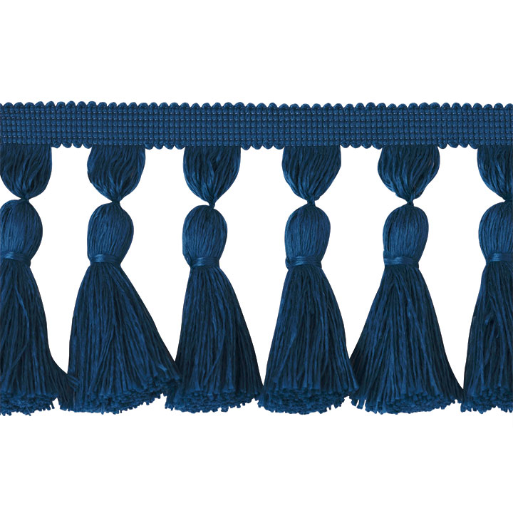 Tassel Trim Chunky Blue