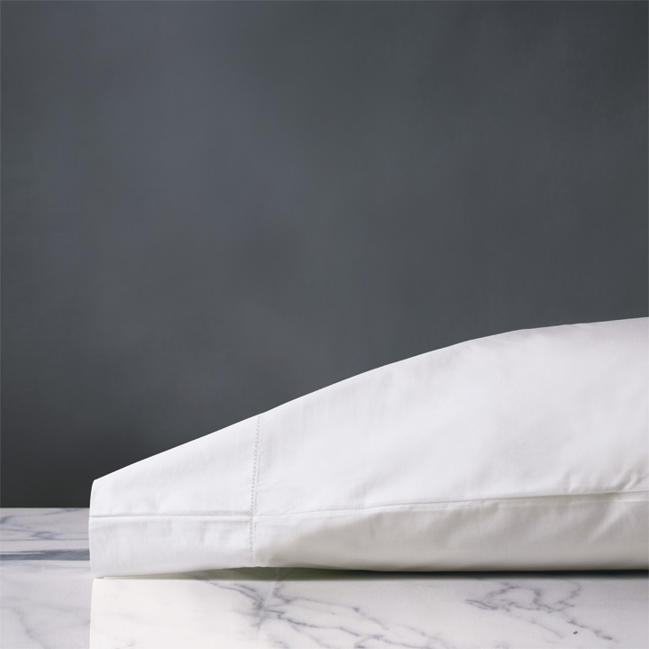 Gianna Hemstitch Pillowcase in White