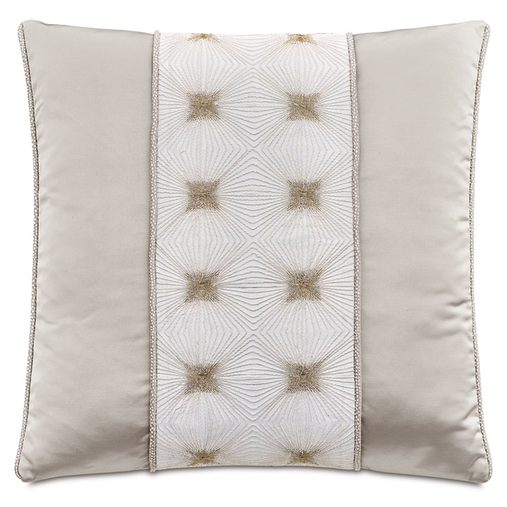 ROMILLY EMBROIDERED INSERT DECORATIVE PILLOW