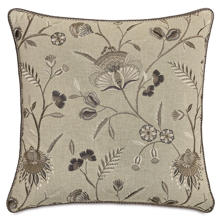 ROSECLIFF FLORAL DECORATIVE PILLOW