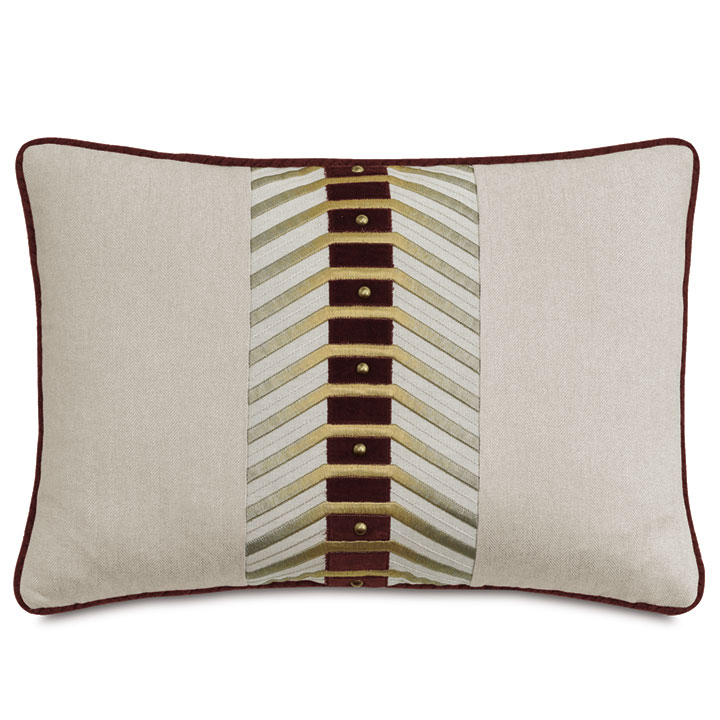 RUFUS EMBROIDERED DECORATIVE PILLOW