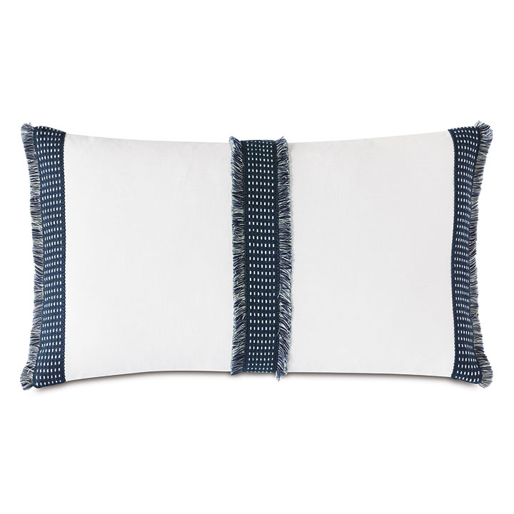 Saya Woven Tape Decorative Pillow