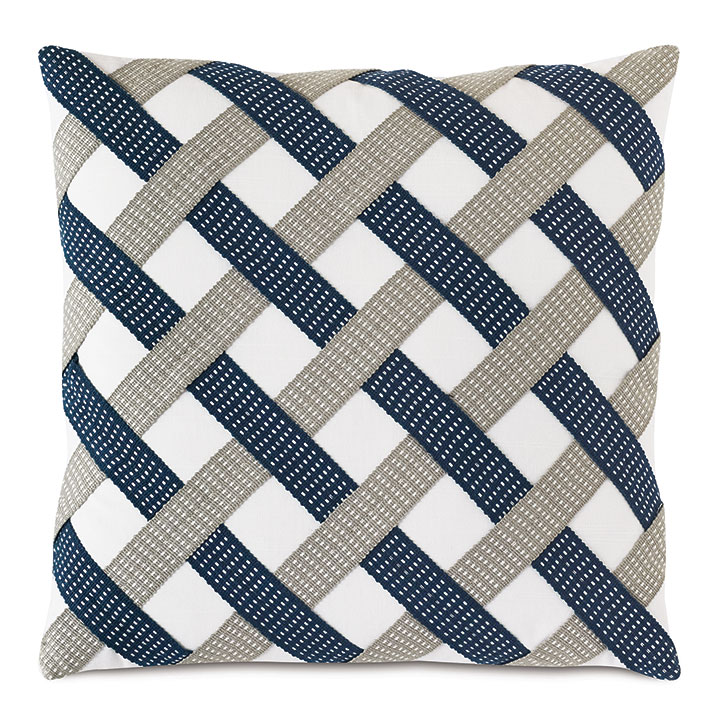 Saya Basketweave Decorative Pillow