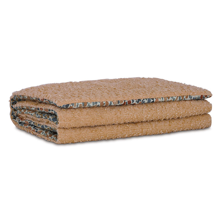 ROONEY REVERSIBLE BED SCARF IN PEACH
