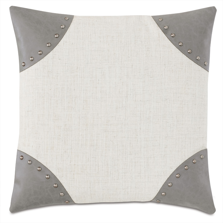 Safford Nailhead Decorative Pillow