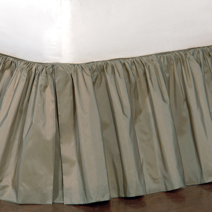 Freda Ruffled Bed Skirt in Cornflower