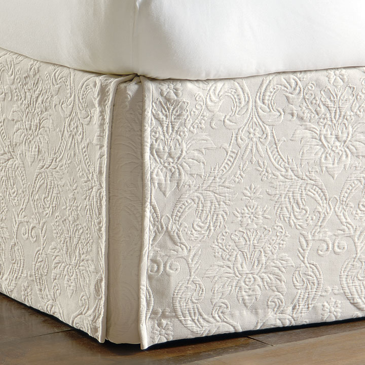 Sandrine Ecru Bed Skirt