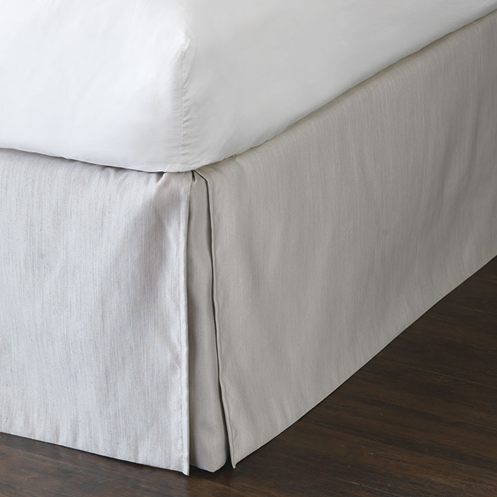 Lucent Silver Bed Skirt