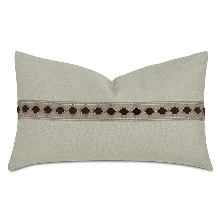 Steeplechaser Diamond Tape Decorative Pillow