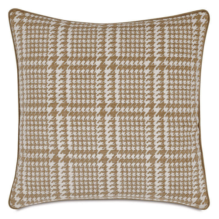 SPERRIN HOUNDSTOOTH DECORATIVE PILLOW