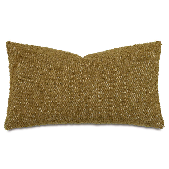 MARL DECORATIVE PILLOW IN MUSTARD