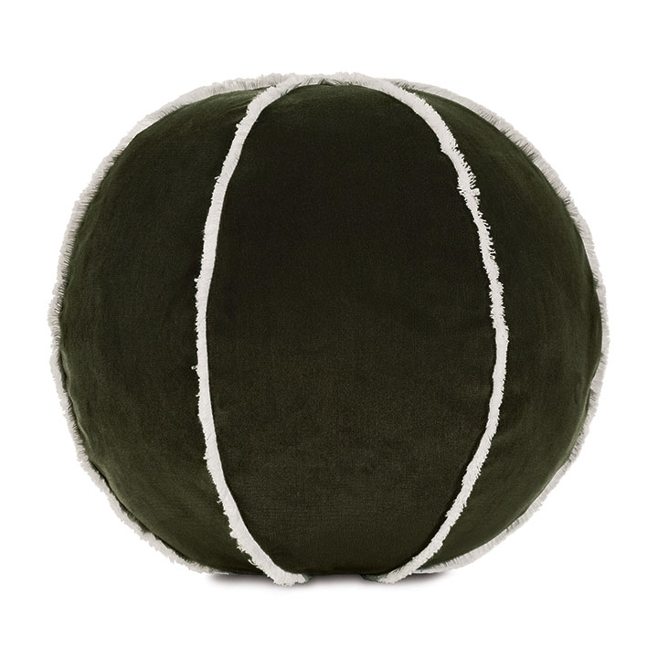 Tannenbaum Ball Decorative Pillow In Olive