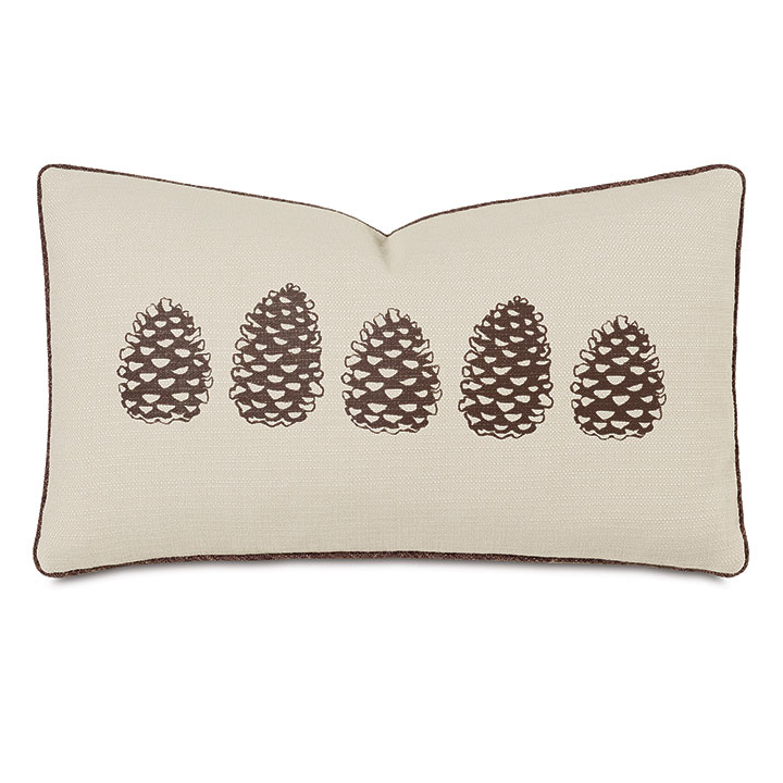 Lodge Pinecones Decorative Pillow