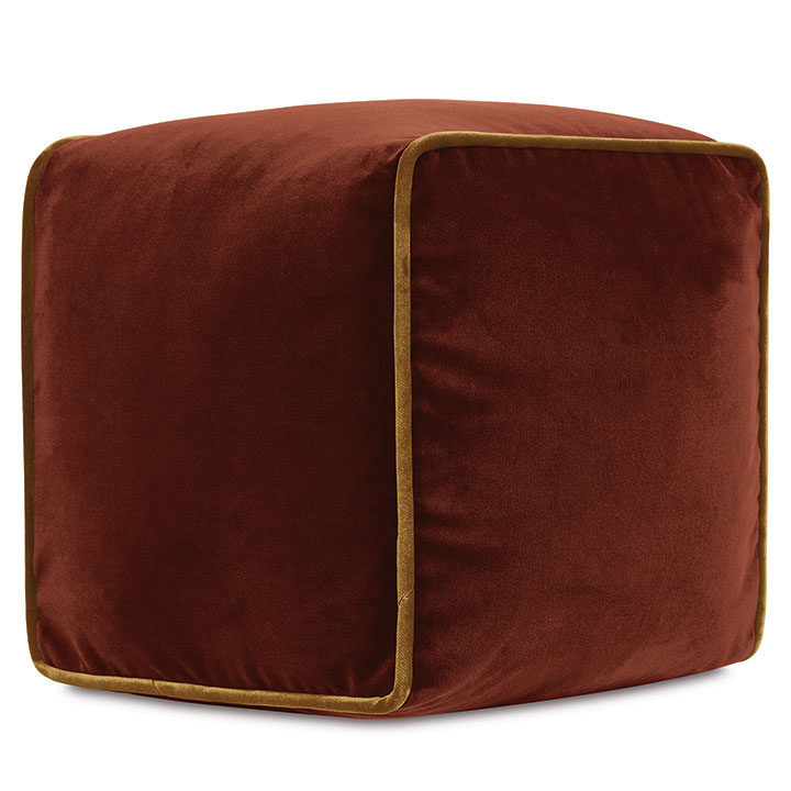 Uma Cube Decorative Pillow in Orange