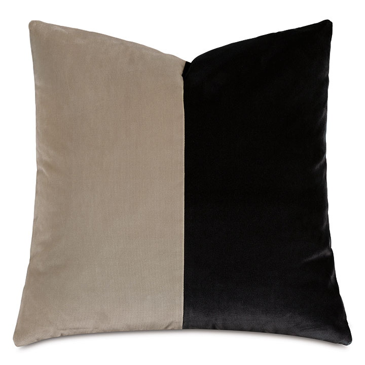 Uma Colorblock Decorative Pillow in Monochrome