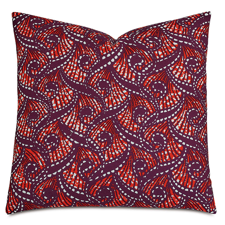 Janika Faux Ankara Decorative Pillow