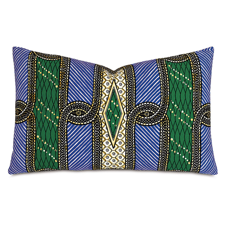 Messiah Faux Ankara Decorative Pillow