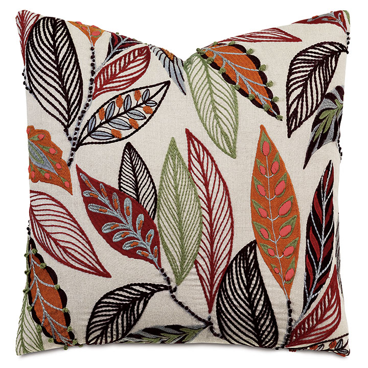 Setsuna Embroidered Decorative Pillow