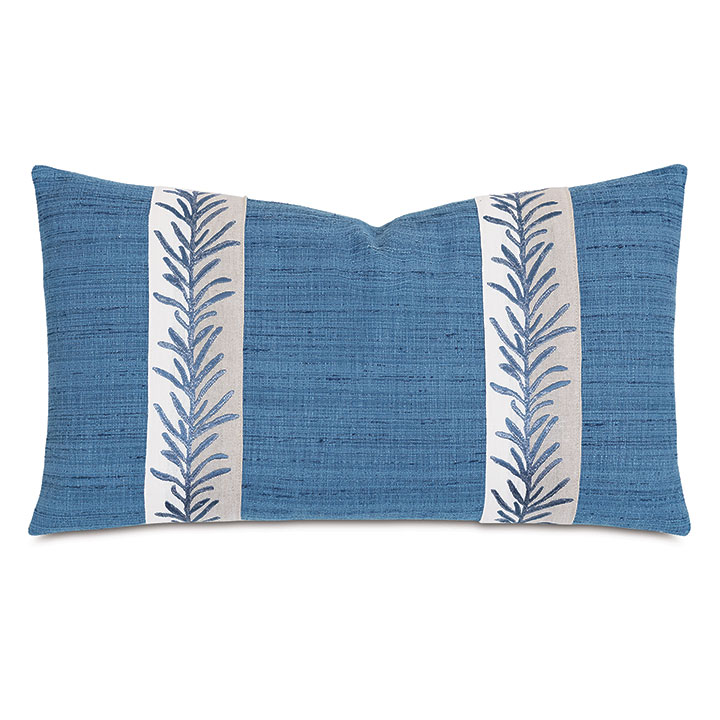 CHAUNCEY EMBROIDERED BORDER DECORATIVE PILLOW