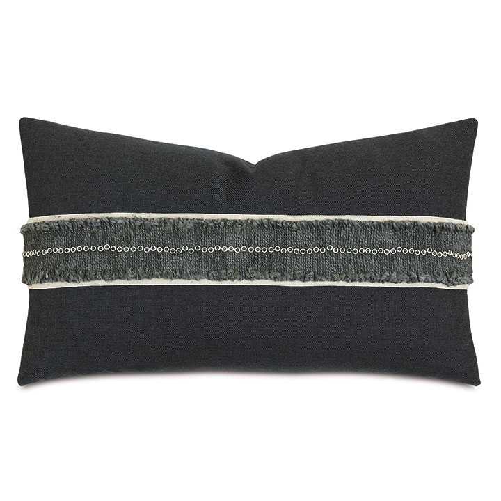 MODESTA GROMMET BORDER DECORATIVE PILLOW