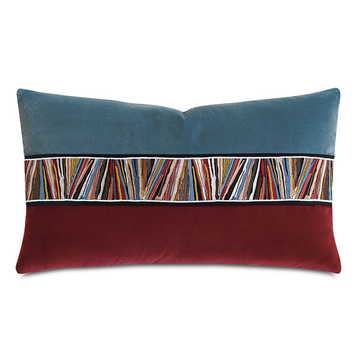 UMA PIZZAZZ DECORATIVE PILLOW IN SCARLET