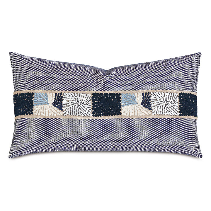 SPECKLE EMBROIDERED DECORATIVE PILLOW