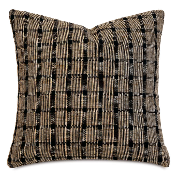 BEACHCOMBER CHECK DECORATIVE PILLOW