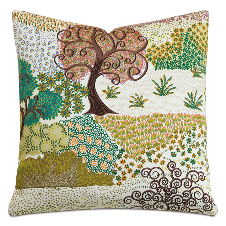 ENCHANTED GARDEN DECORATIVE PILLOW