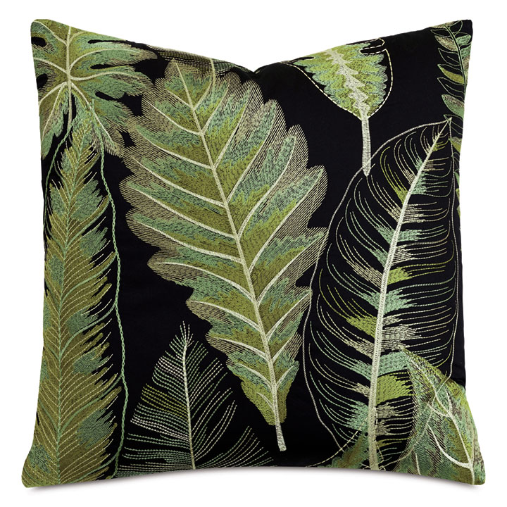 JULIO EMBROIDERED DECORATIVE PILLOW