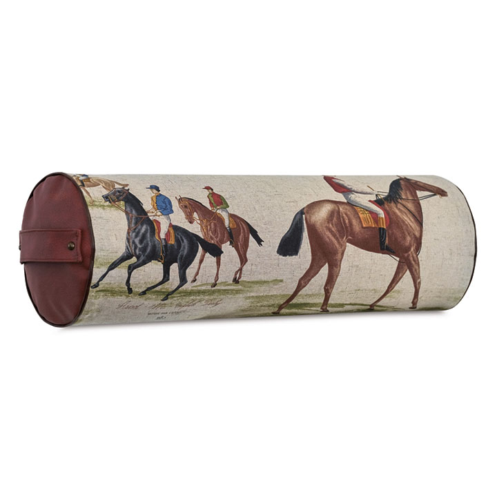 EQUESTRIAN BOLSTER WITH HANDLES