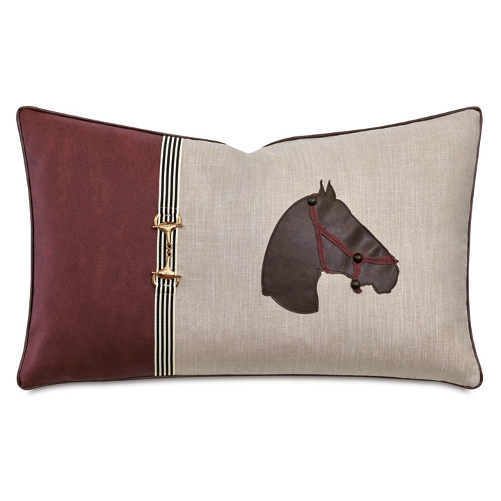 EQUESTRIAN LASERCUT DECORATIVE PILLOW