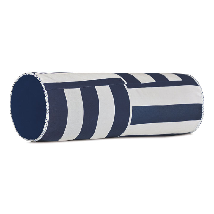 RIPTIDE NECKROLL PILLOW IN INDIGO