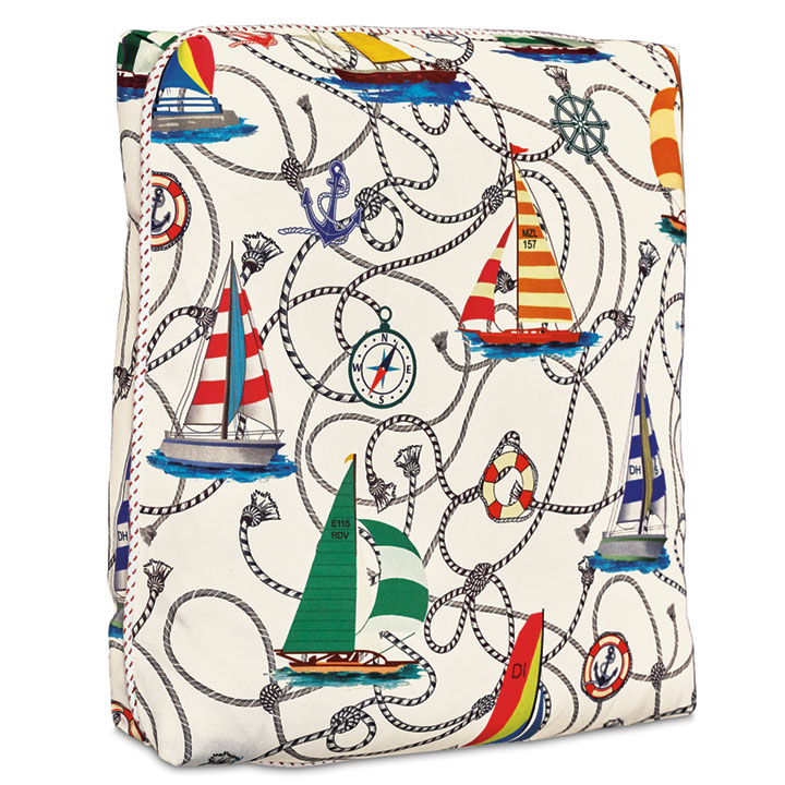 SARDINIA NAUTICAL DECORATIVE PILLOW IN CLOUD