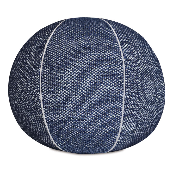 DOWNWIND SPHERICAL DECORATIVE PILLOW IN DENIM