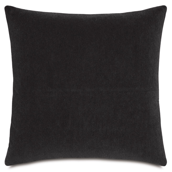 BRAHMS ALPACA DECORATIVE PILLOW IN CHARCOAL
