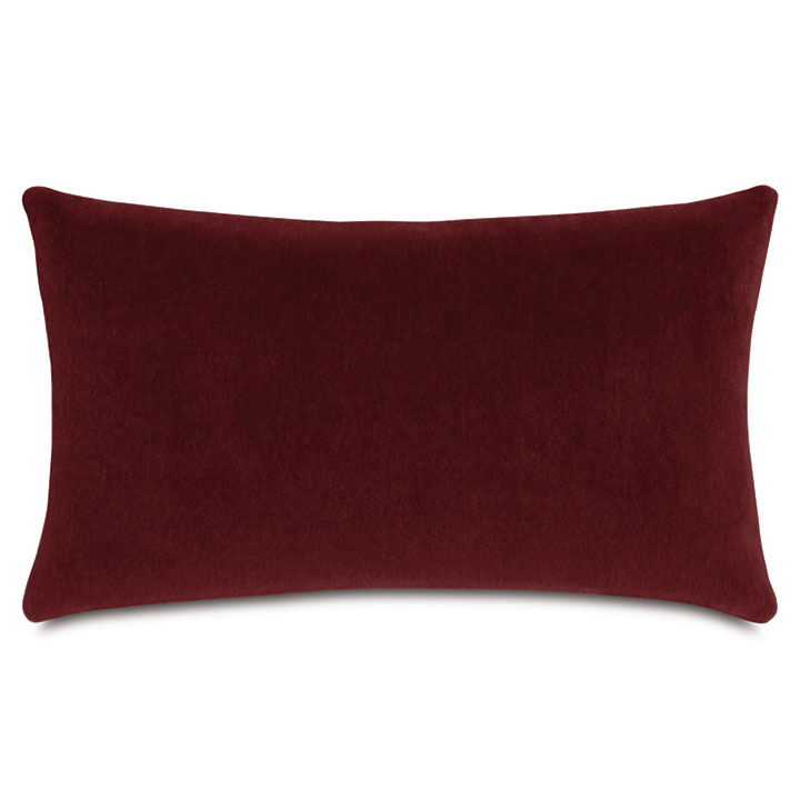 BRAHMS ALPACA DECORATIVE PILLOW IN MERLOT