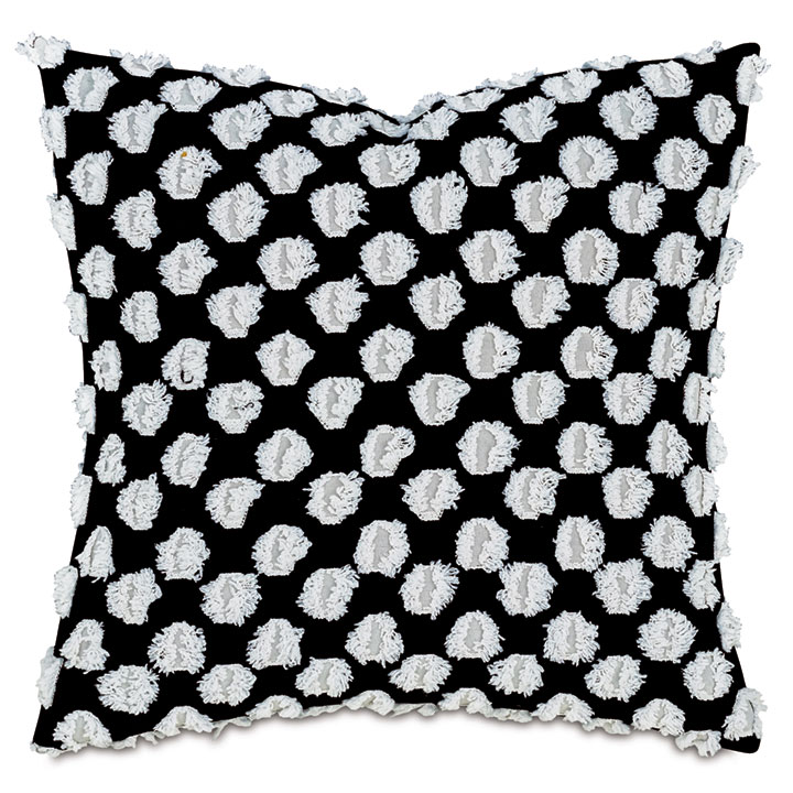 LUTON FIL COUPE DECORATIVE PILLOW IN DOMINO