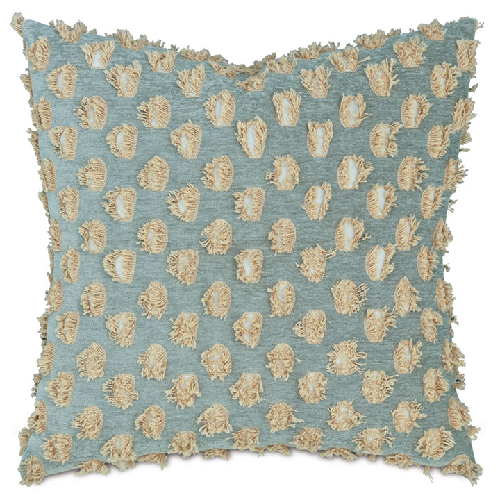 LUTON FIL COUPE DECORATIVE PILLOW IN SPA